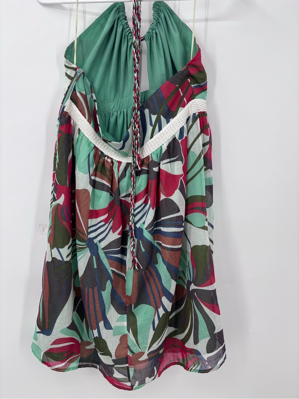 Missoni Halter High-Low Dress in Teal, Red, Green, Black - Picture 4 of 13